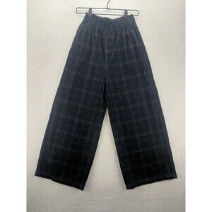 Madewell Corduroy Windowpane Pattern Pull On Wide Leg Trendy Pants Women's XXS